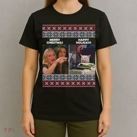 Yelling Cat Meme Christmas Sweater Funny T-Shirt thumb 4