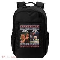 Yelling Cat Meme Christmas Sweater Funny Backpack thumb 0