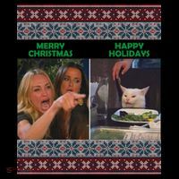 Yelling Cat Meme Christmas Sweater Funny Coffee Mug thumb 5