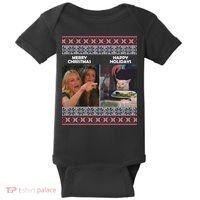 Yelling Cat Meme Christmas Sweater Funny Baby Bodysuit thumb 0