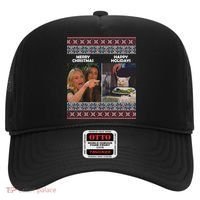 Yelling Cat Meme Christmas Sweater Funny Hat thumb 0