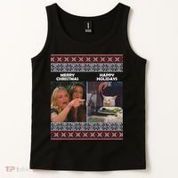 Yelling Cat Meme Christmas Sweater Funny Tank Top thumb 2