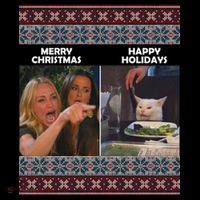 Yelling Cat Meme Christmas Sweater Funny Kids Sweatshirt thumb 2