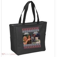 Yelling Cat Meme Christmas Sweater Funny Tote Bag thumb 2