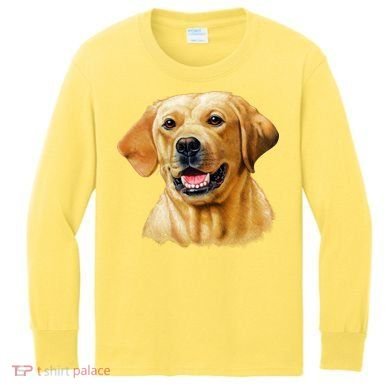 Yellow Lab Kids Long Sleeve Shirt