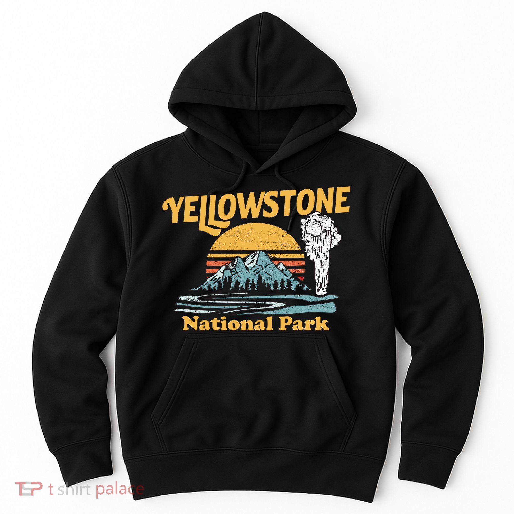 Yellow Stone Park Retro Hoodie