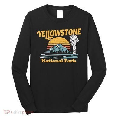 Yellow Stone Park Retro Long Sleeve Shirt