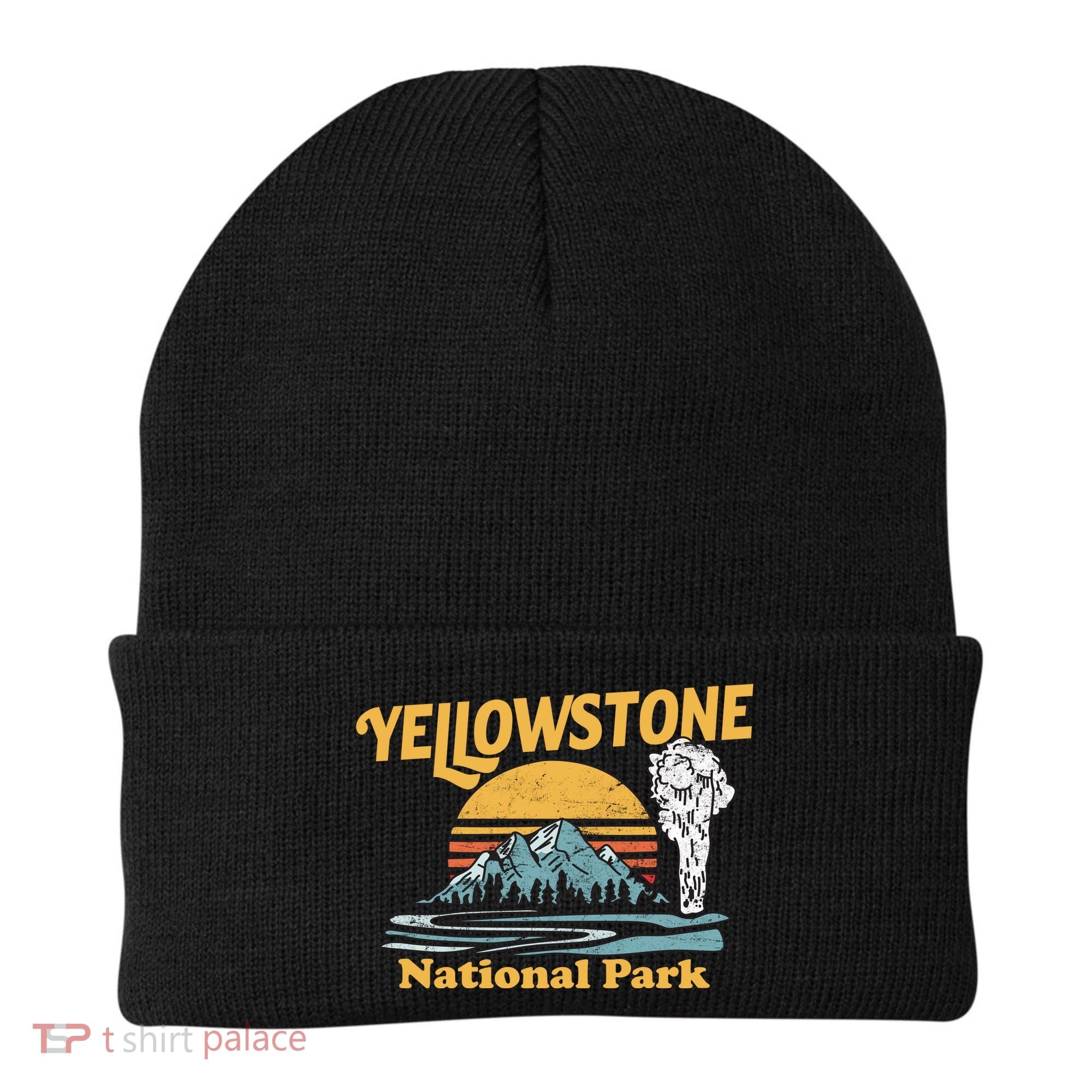 Yellow Stone Park Retro Beanie