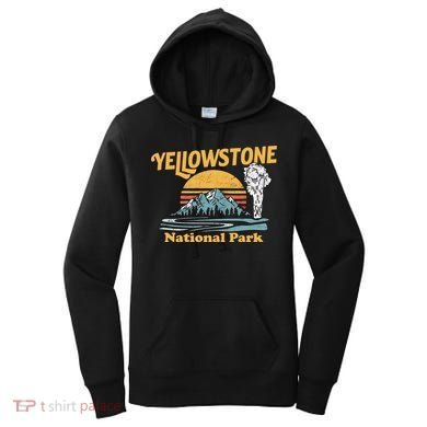Yellow Stone Park Retro Women's Hoodie