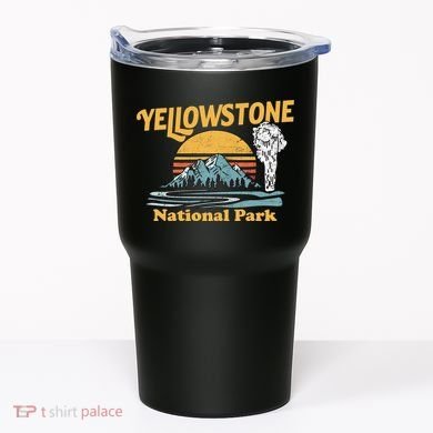Yellow Stone Park Retro Tumbler