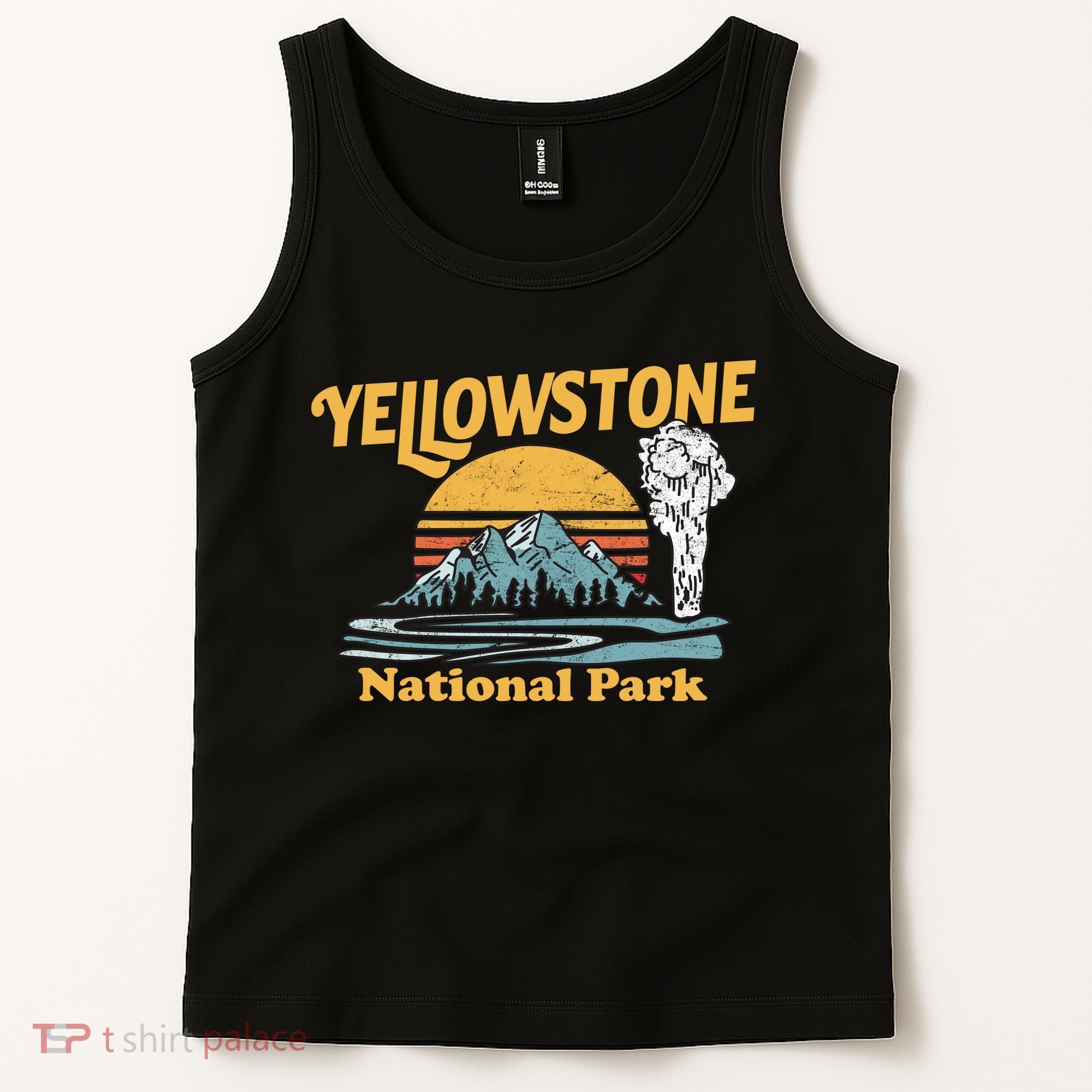 Yellow Stone Park Retro Tank Top