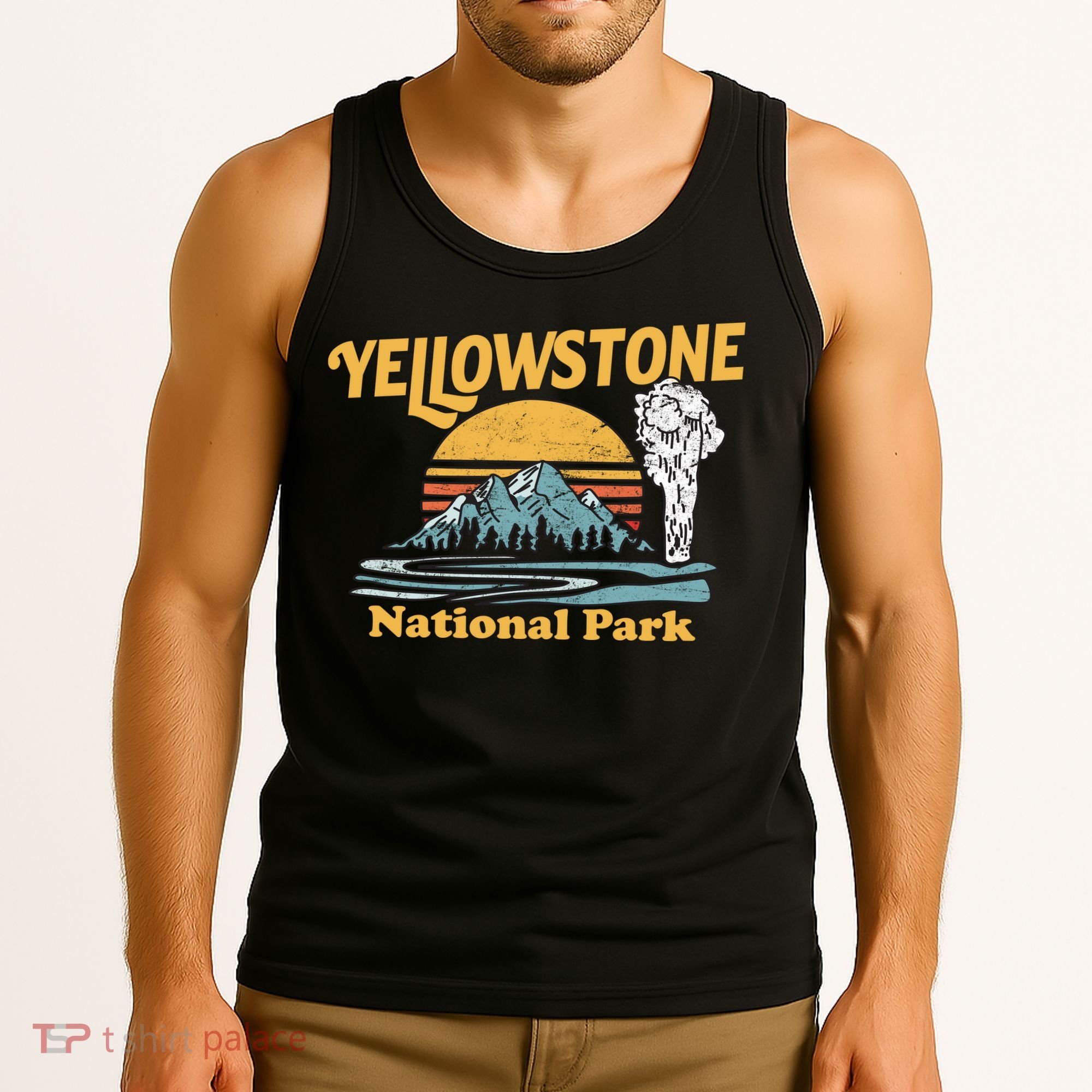 Yellow Stone Park Retro Tank Top