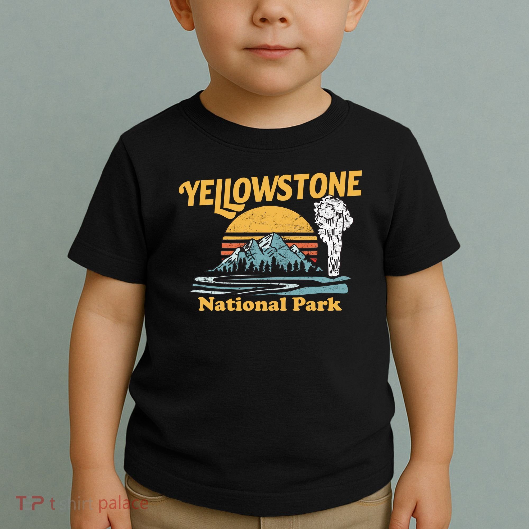 Yellow Stone Park Retro Toddler T-Shirt