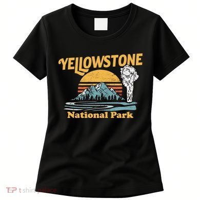 Yellow Stone Park Retro Women's T-Shirt