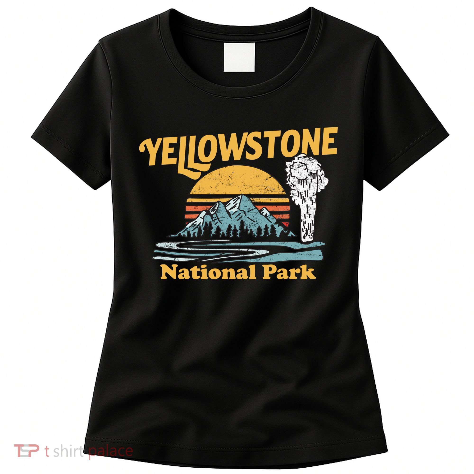 Yellow Stone Park Retro Women's T-Shirt