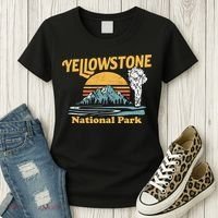 Yellow Stone Park Retro Women's T-Shirt thumb 3