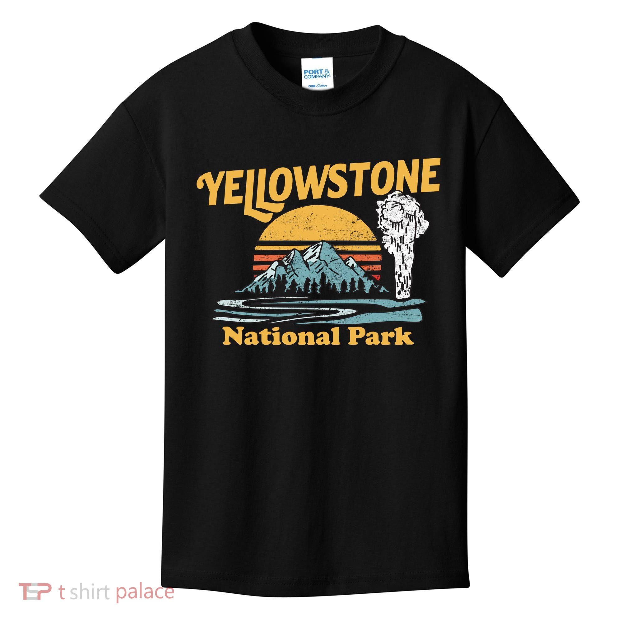 Yellow Stone Park Retro Kids T-Shirt
