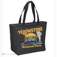 Yellow Stone Park Retro Tote Bag thumb 2