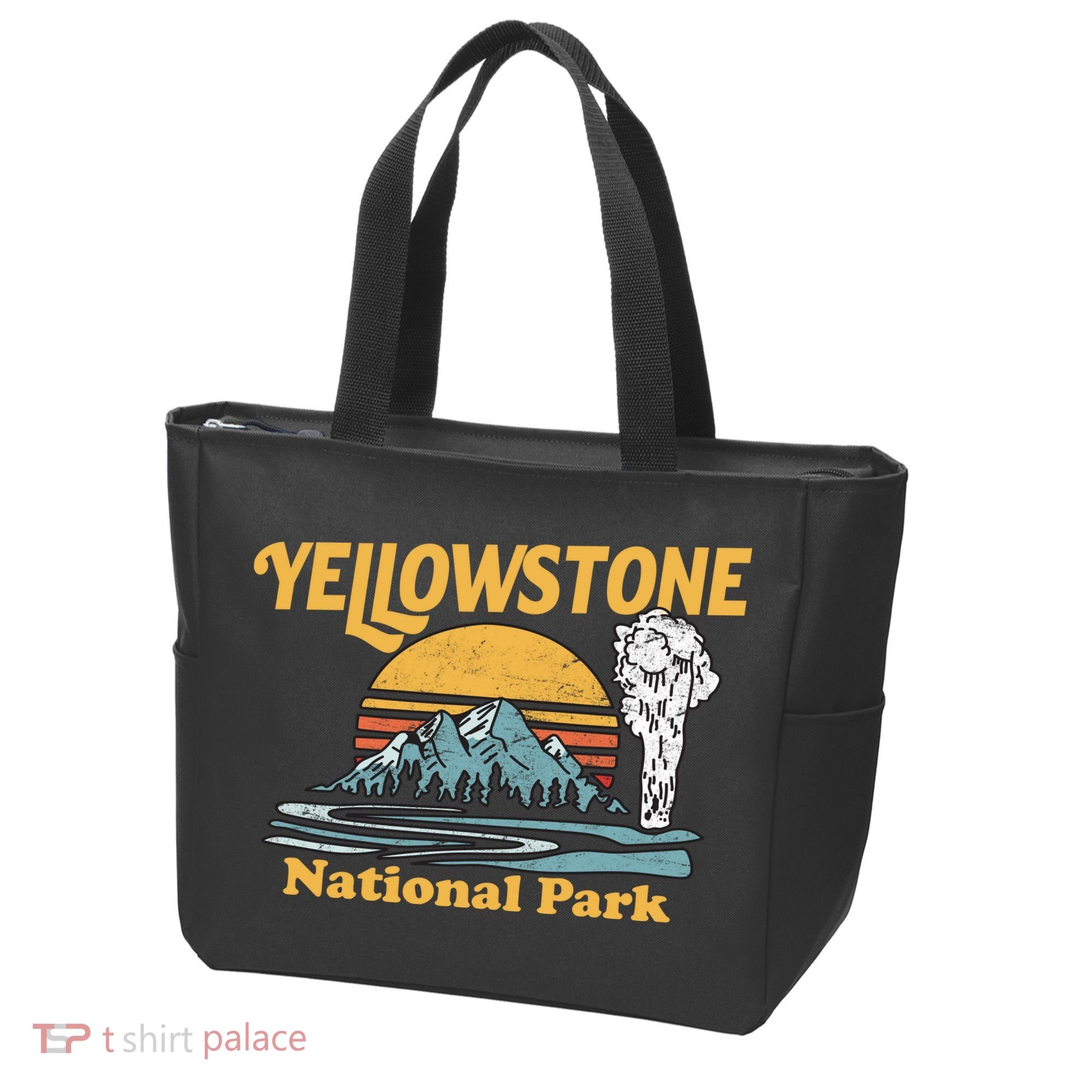 Yellow Stone Park Retro Tote Bag