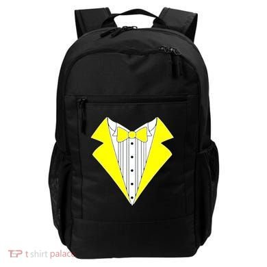 Yellow Tuxedo Tux Wedding Backpack
