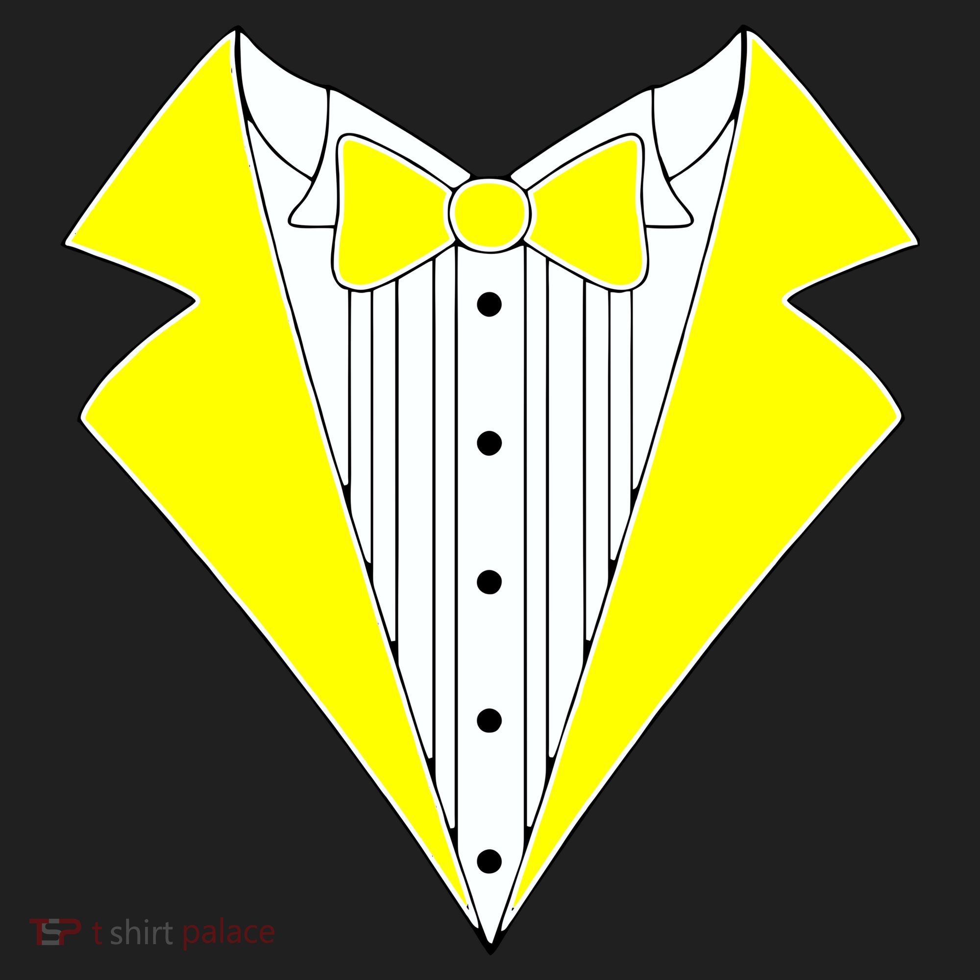 Yellow Tuxedo Tux Wedding Beanie