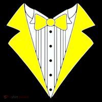 Yellow Tuxedo Tux Wedding Women's Hoodie thumb 2