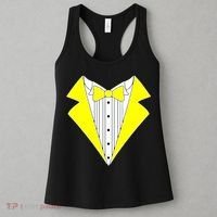 Yellow Tuxedo Tux Wedding Women's Tank Top thumb 3