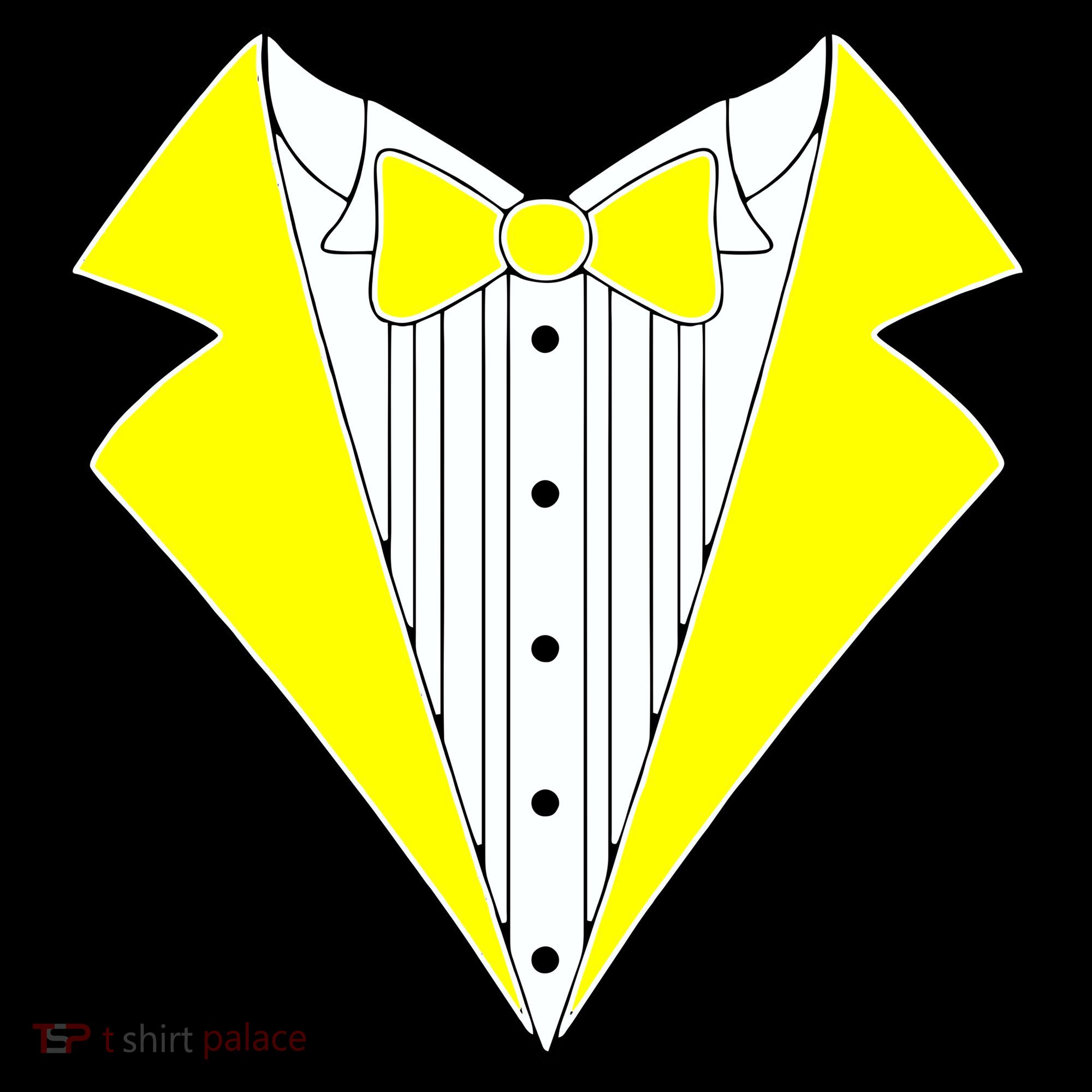 Yellow Tuxedo Tux Wedding Women's Tank Top