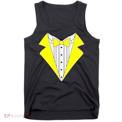 Yellow Tuxedo Tux Wedding Tank Top