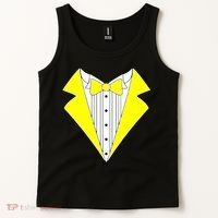 Yellow Tuxedo Tux Wedding Tank Top thumb 2