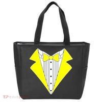 Yellow Tuxedo Tux Wedding Tote Bag thumb 0