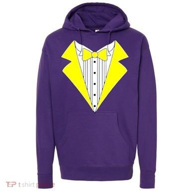 Yellow Tuxedo Tux Wedding Hoodie