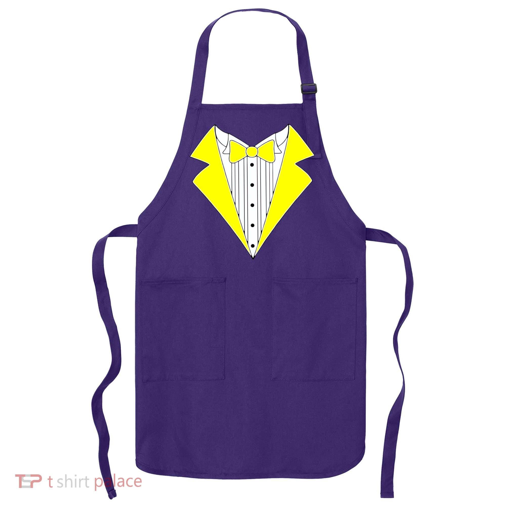 Yellow Tuxedo Tux Wedding Apron