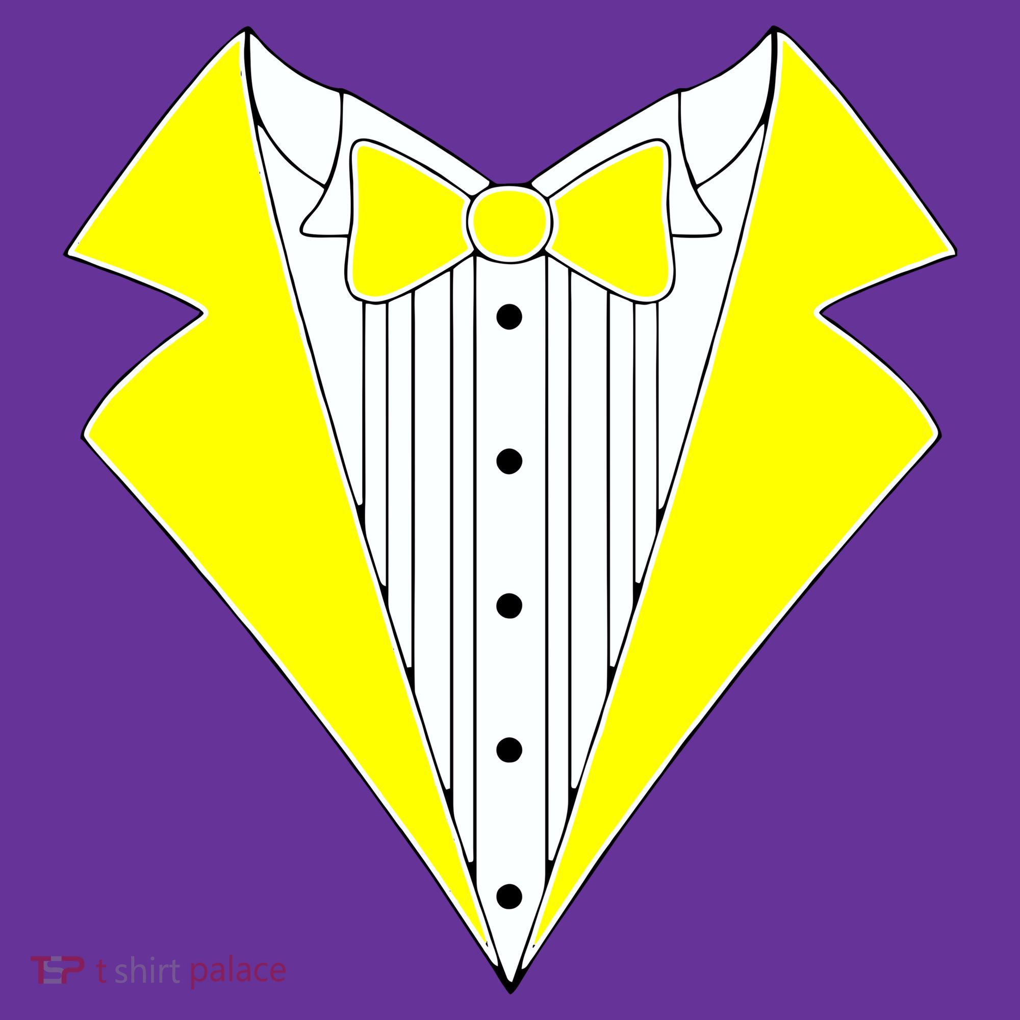 Yellow Tuxedo Tux Wedding Apron
