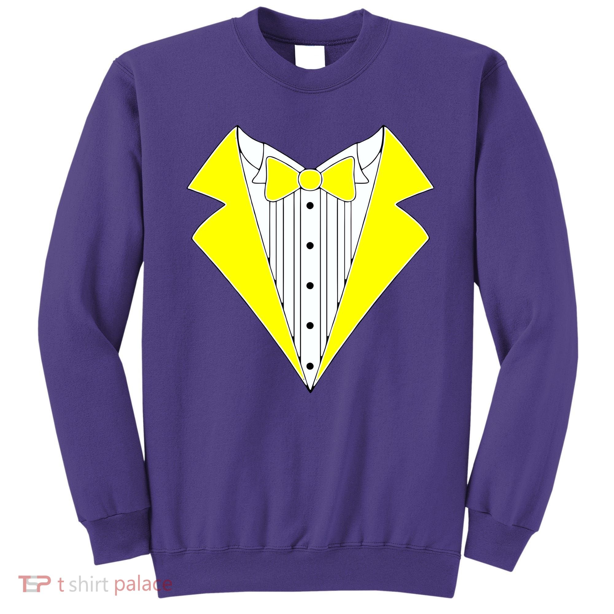 Yellow Tuxedo Tux Wedding Sweatshirt