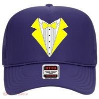 Yellow Tuxedo Tux Wedding Hat thumb 0