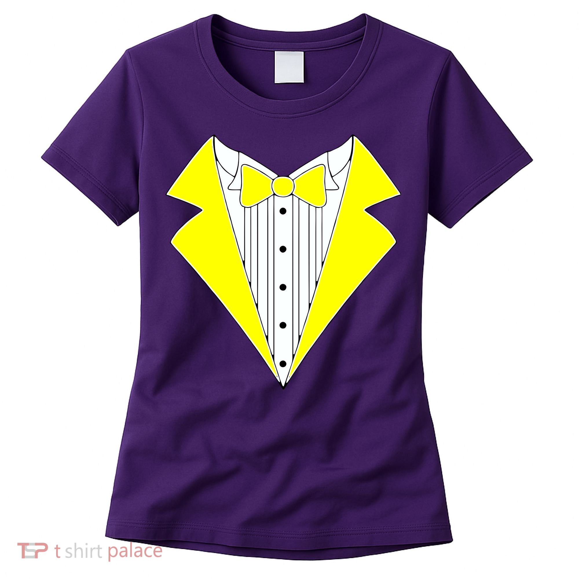 Yellow Tuxedo Tux Wedding Women's T-Shirt