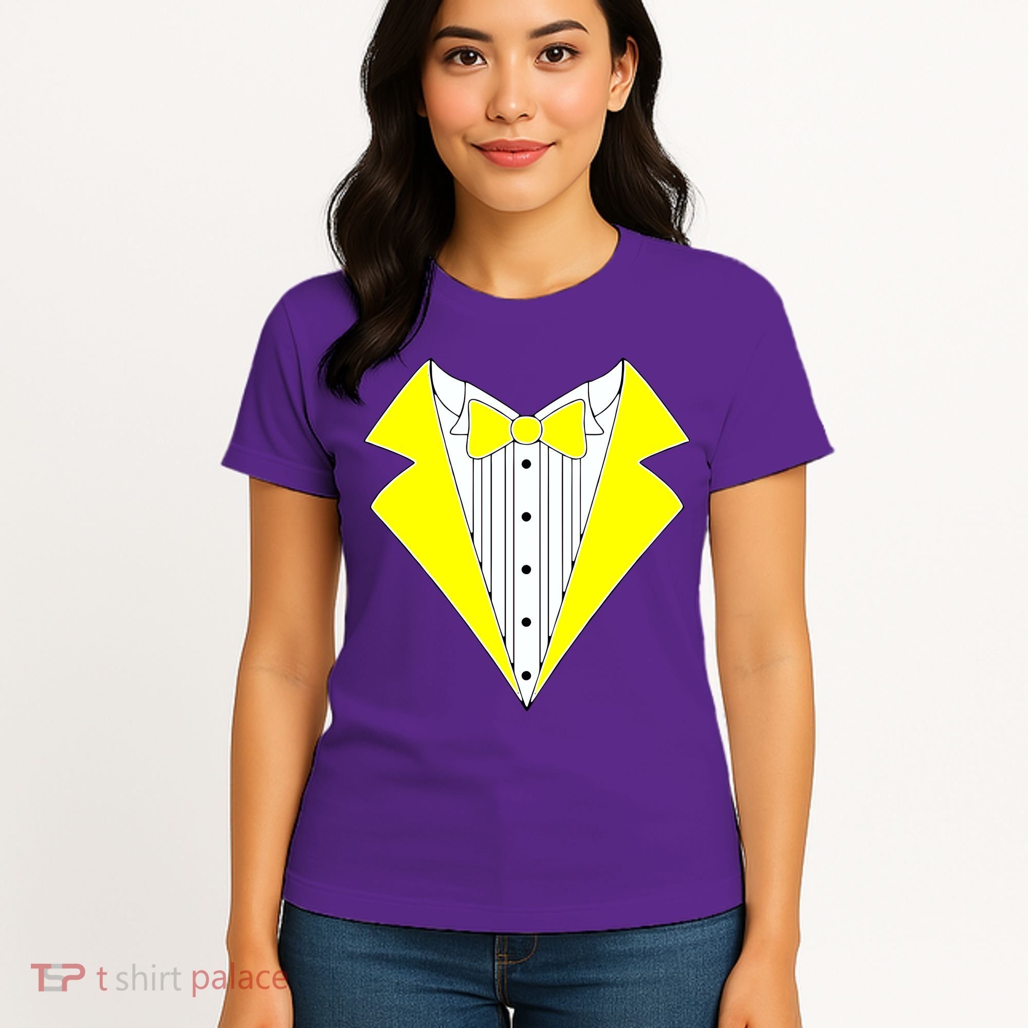 Yellow Tuxedo Tux Wedding Women's T-Shirt