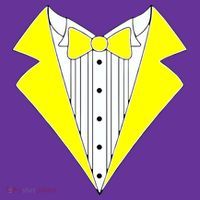 Yellow Tuxedo Tux Wedding Kids Sweatshirt thumb 2
