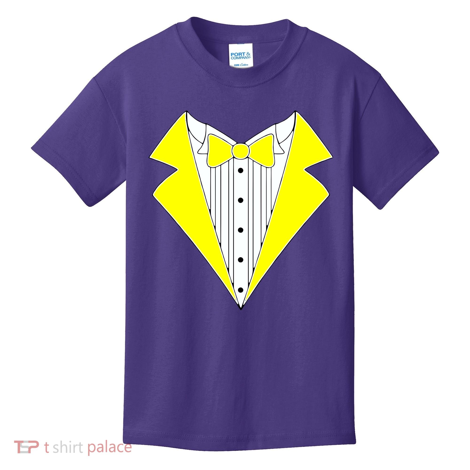 Yellow Tuxedo Tux Wedding Kids T-Shirt