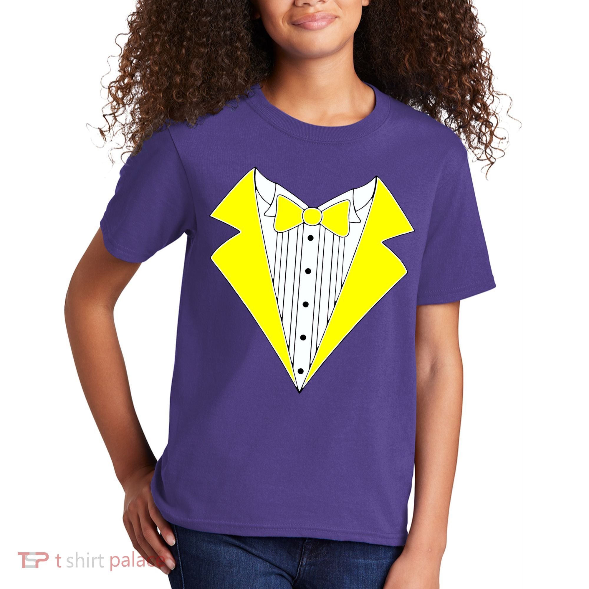 Yellow Tuxedo Tux Wedding Kids T-Shirt
