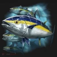 Yellowfin Tuna Swim Doggie Tank thumb 4