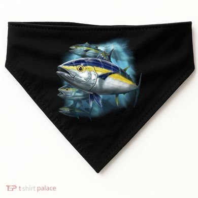 Yellowfin Tuna Swim USA-Made Doggie Bandana