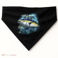 Yellowfin Tuna Swim USA-Made Doggie Bandana thumb 0