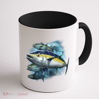 Yellowfin Tuna Swim Coffee Mug thumb 1