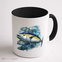 Yellowfin Tuna Swim Coffee Mug thumb 1