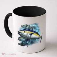 Yellowfin Tuna Swim Coffee Mug thumb 0