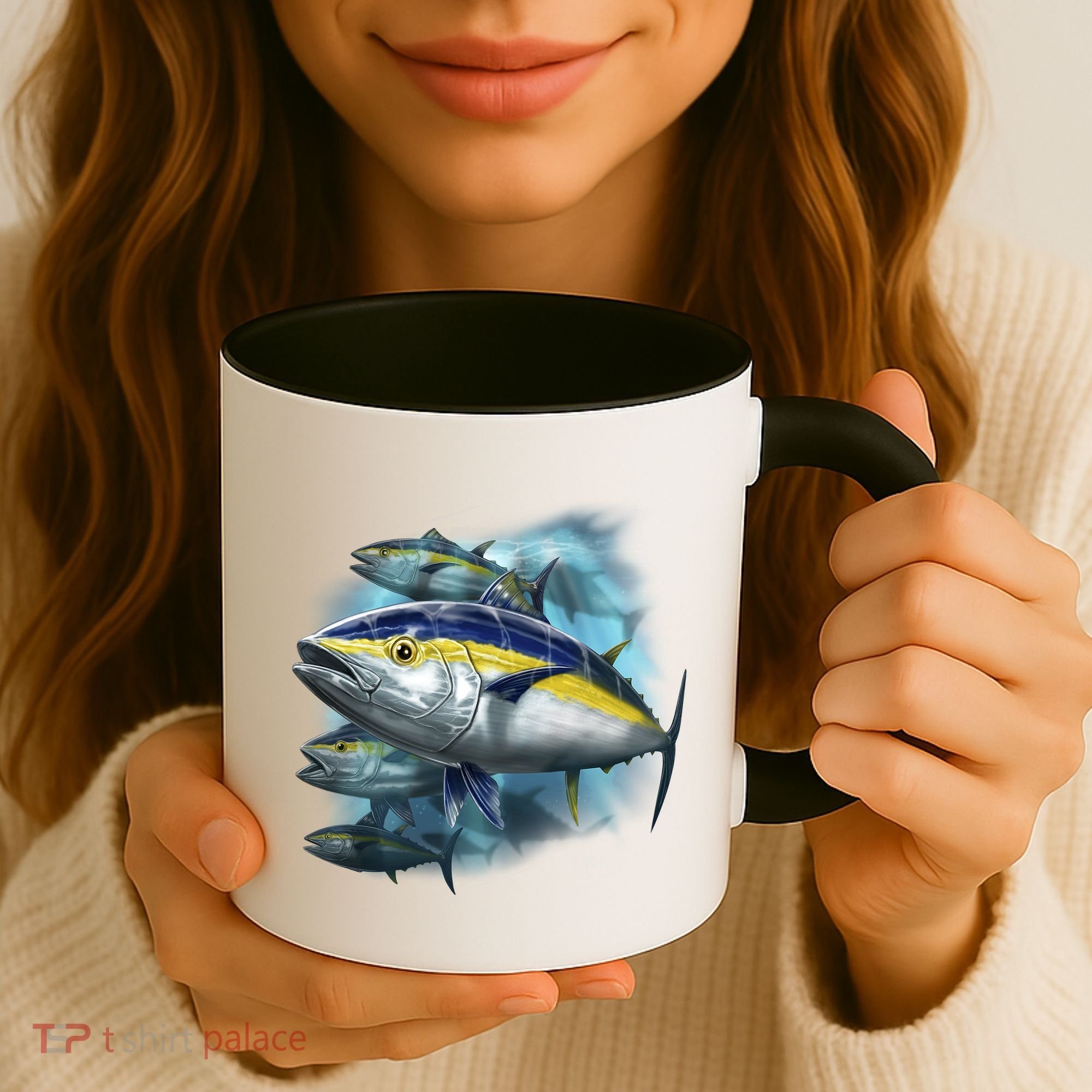 Yellowfin Tuna Swim Coffee Mug