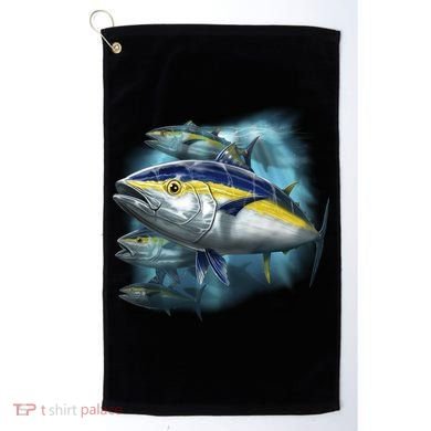 Yellowfin Tuna Swim Golf Towel