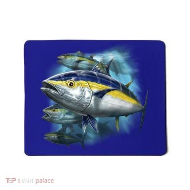 Yellowfin Tuna Swim Mousepad